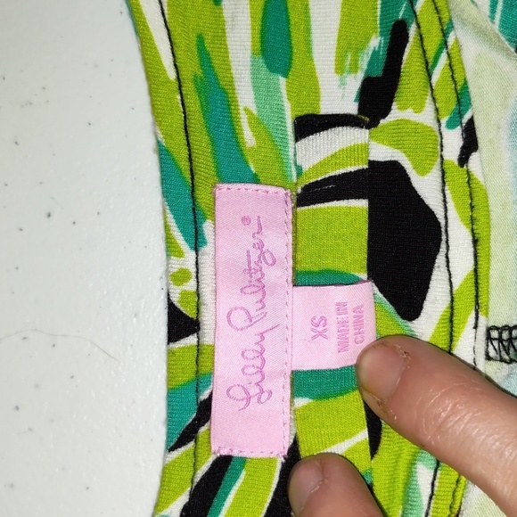 Lilly Pulitzer long sleeve Westerly Greens With Envy Dress XS - Picture 9 of 11